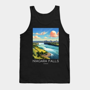 A Pop Art Travel Print of the Niagara Falls - Canada Tank Top